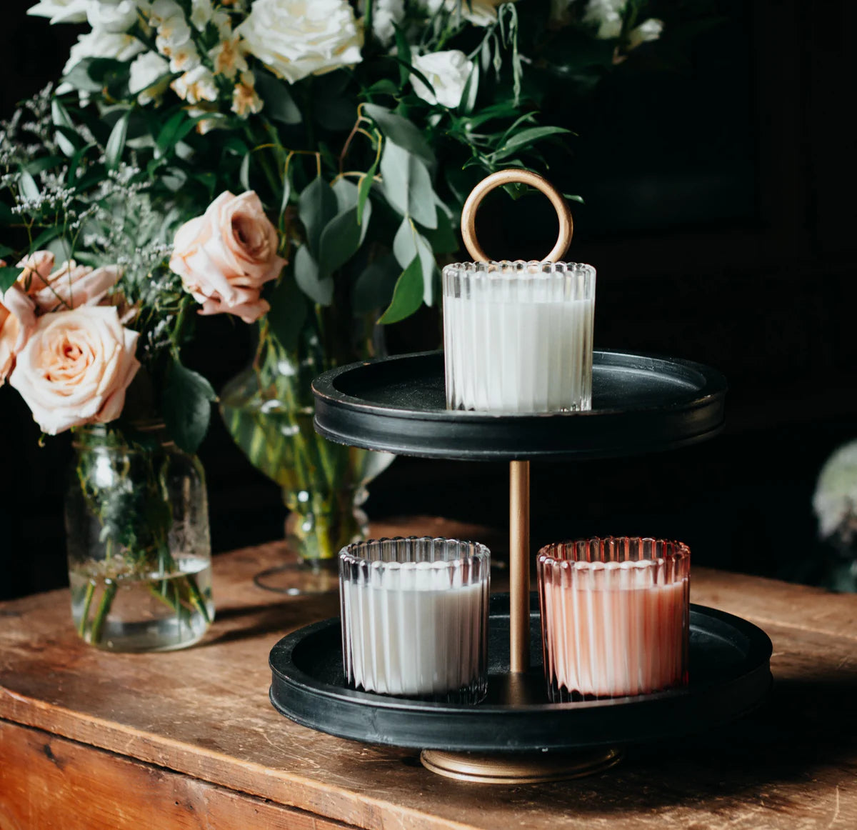 Ribbed Candle