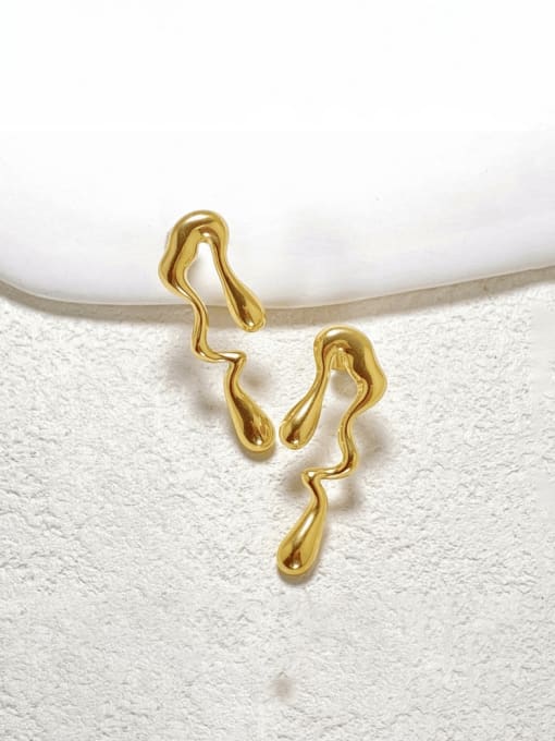 18K Gold Drop Earring