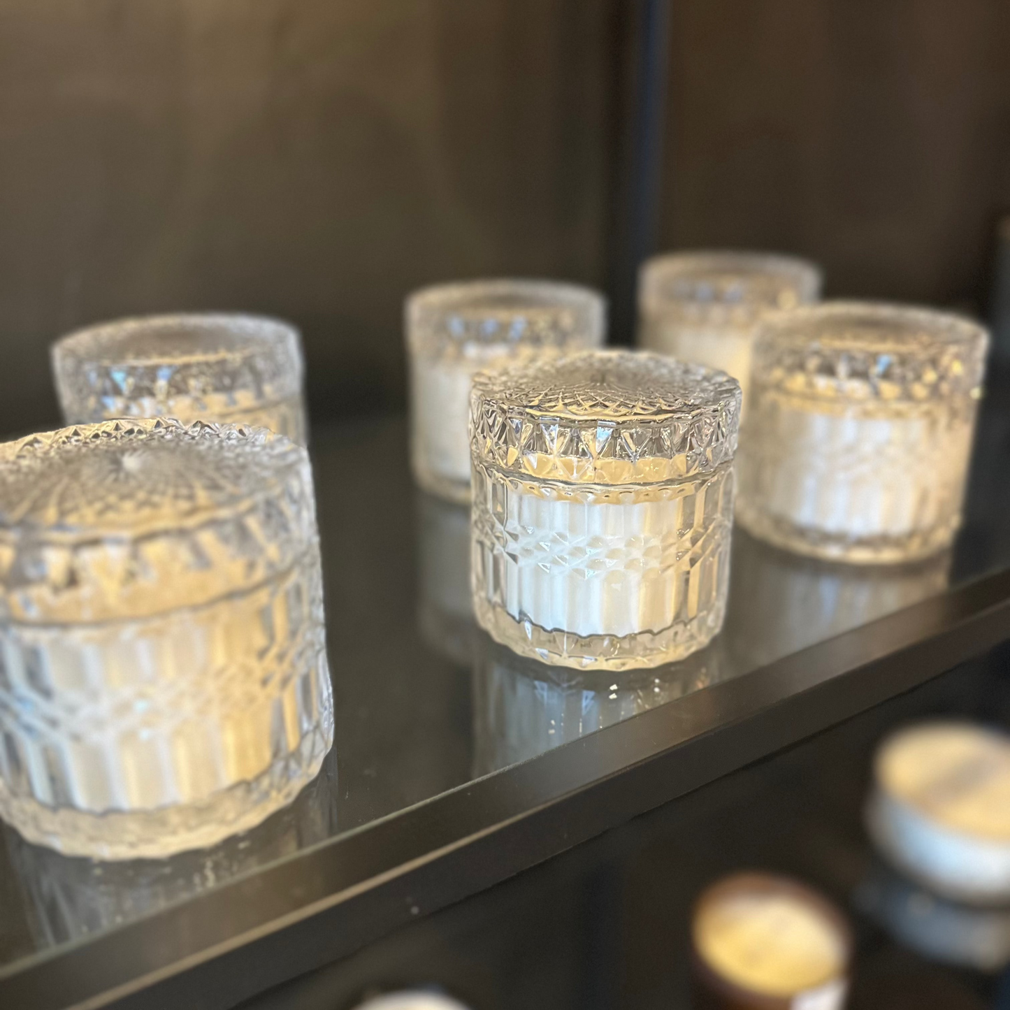 Crystal Vessel Candle W/ Lid