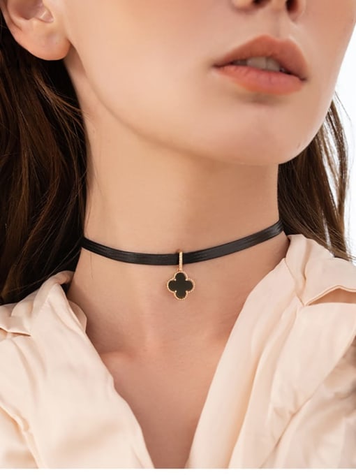 925 Sterling Silver Rose Gold Choker Necklace