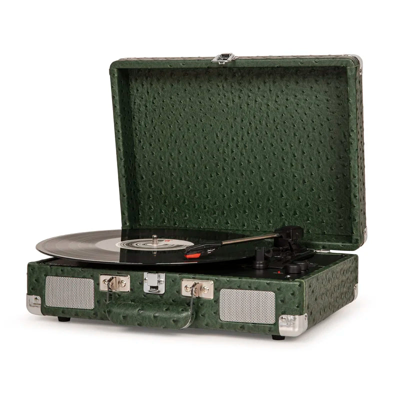 Green Ostrich Record Player