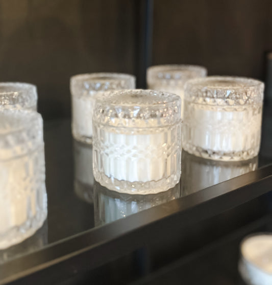 Crystal Vessel Candle W/ Lid