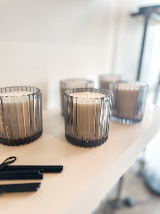 Ribbed Candle