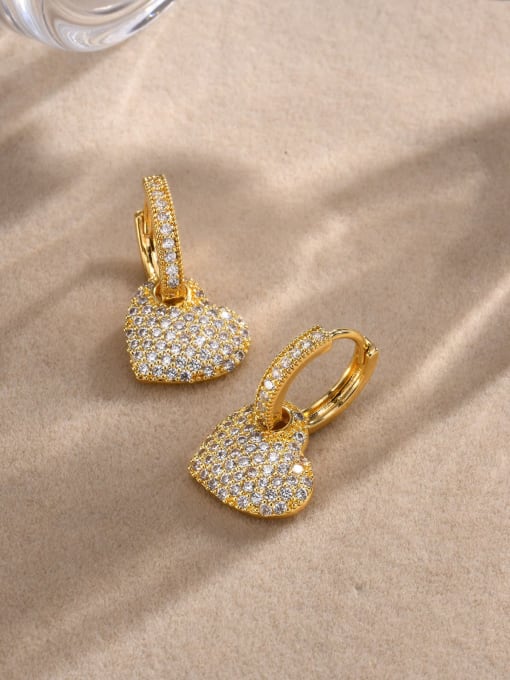 Heart Rhinestone Earings