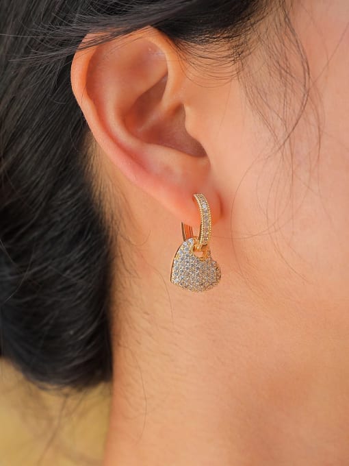 Heart Rhinestone Earings