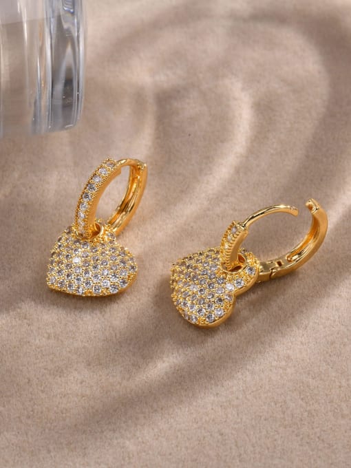 Heart Rhinestone Earings