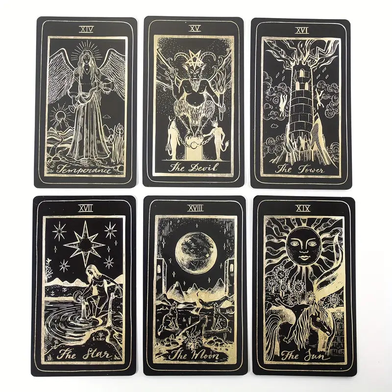 Luna Gold Tarot Card Deck